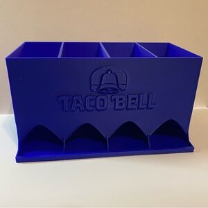 Taco Bell Sauce Stand Condiment Holder. 3D. Custom Colours welcome!